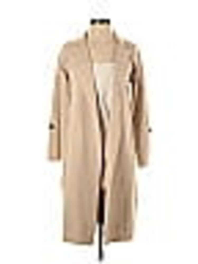 Petite Ann Taylor Factory Sweater Trench Jacket Cream/Tan XXSP